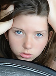Cute teen nude on the couch